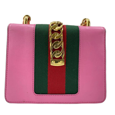 GUCCI Sylvie Shelley Shoulder Bag pink WS30481