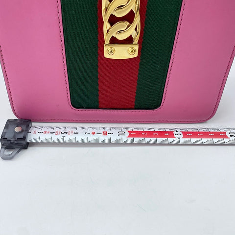 GUCCI Sylvie Shelley Shoulder Bag pink WS30481