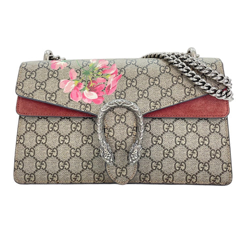 GUCCI Dionysus GG Blooms Shoulder Bag beige WS30482