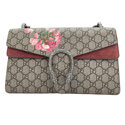 GUCCI Dionysus GG Blooms Shoulder Bag beige WS30482