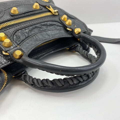 BALENCIAGA Classic City Mini Giant 2WAY Handbag gray WS30483