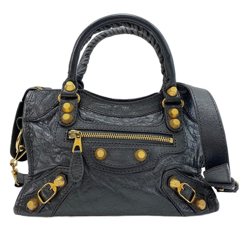 BALENCIAGA Classic City Mini Giant 2WAY Handbag gray WS30483