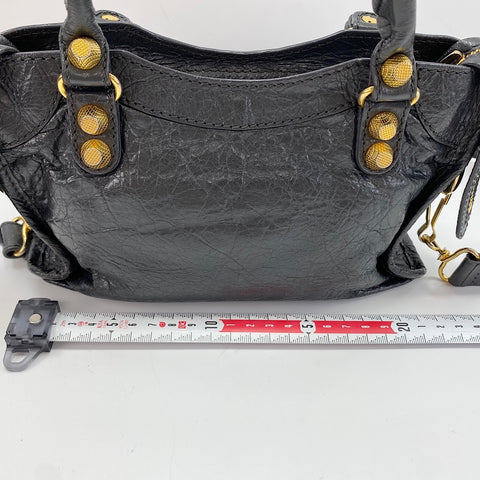 BALENCIAGA Classic City Mini Giant 2WAY Handbag gray WS30483