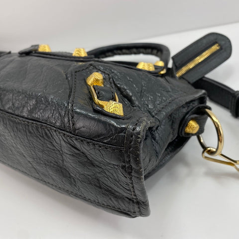 BALENCIAGA Classic City Mini Giant 2WAY Handbag gray WS30483