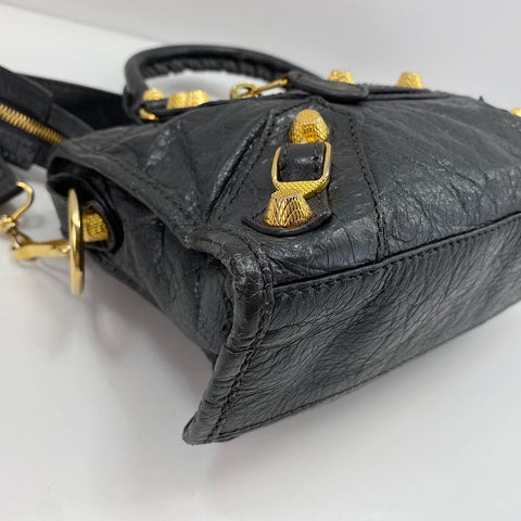 BALENCIAGA Classic City Mini Giant 2WAY Handbag gray WS30483