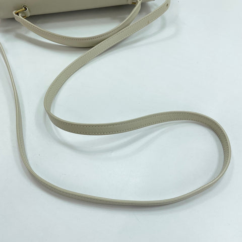 YVES SAINT LAURENT Cassandra 2WAY Handbag beige WS30484