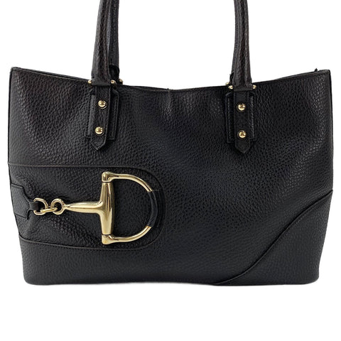 GUCCI Horsebit Tote Bag black WS30490