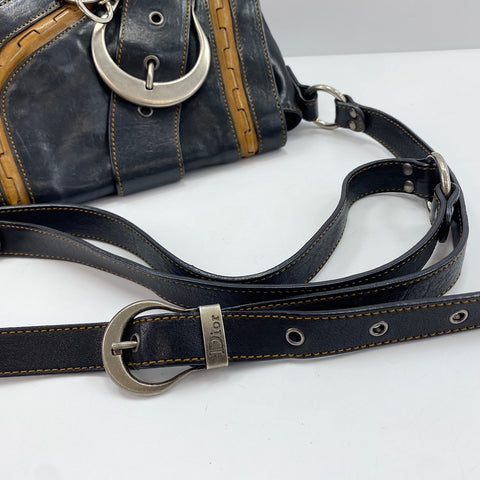 Christian Dior Gaucho mini Shoulder Bag black WS30492