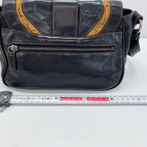 Christian Dior Gaucho mini Shoulder Bag black WS30492