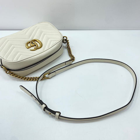 GUCCI GG Marmont Shoulder Bag white WS30494