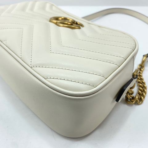 GUCCI GG Marmont Shoulder Bag white WS30494