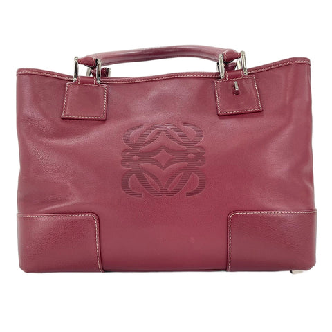 LOEWE Amazona 28 Anagram Handbag Red WS30498