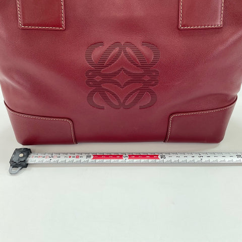 LOEWE Amazona 28 Anagram Handbag Red WS30498