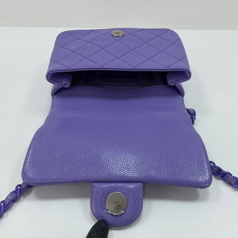 CHANEL Mini Matelass Shoulder Bag purple WS30501