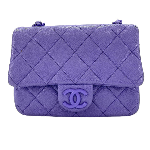 CHANEL Mini Matelass Shoulder Bag purple WS30501