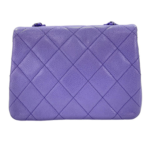 CHANEL Mini Matelass Shoulder Bag purple WS30501