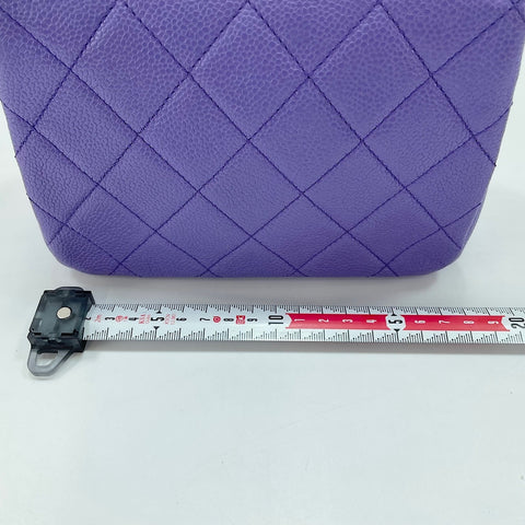 CHANEL Mini Matelass Shoulder Bag purple WS30501