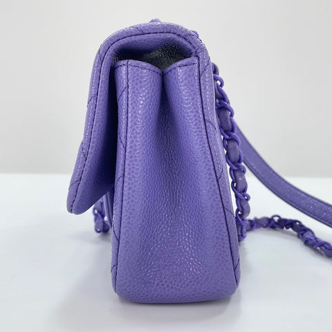 CHANEL Mini Matelass Shoulder Bag purple WS30501