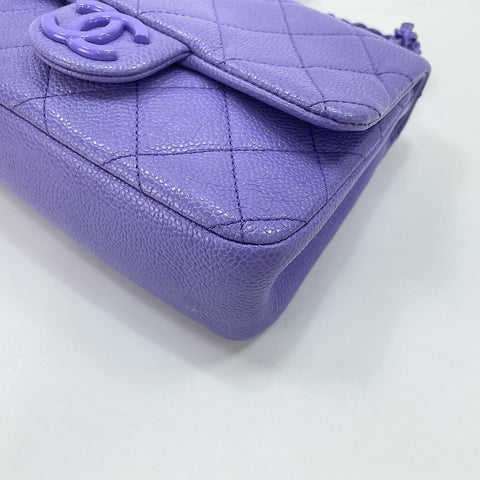 CHANEL Mini Matelass Shoulder Bag purple WS30501