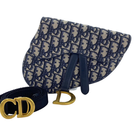 Christian Dior Oblique, 2-way Waist bag Navy WS30506