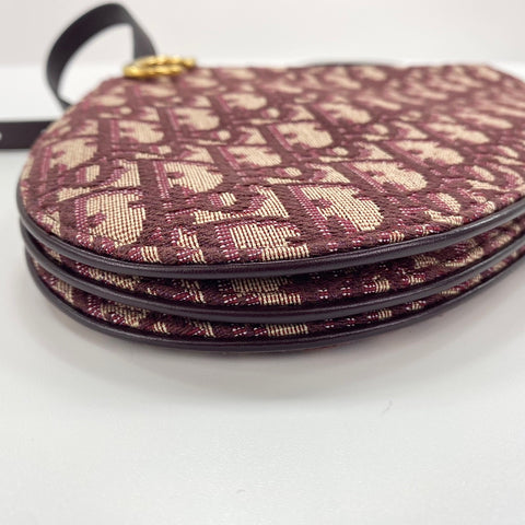 Christian Dior Trotter Shoulder Bag wine-red WS30507