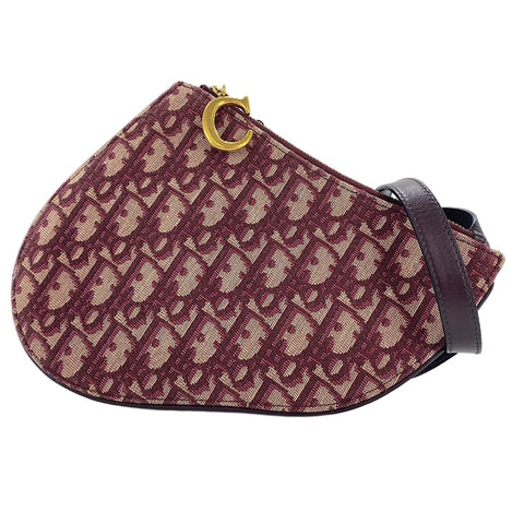 Christian Dior Trotter Shoulder Bag wine-red WS30507