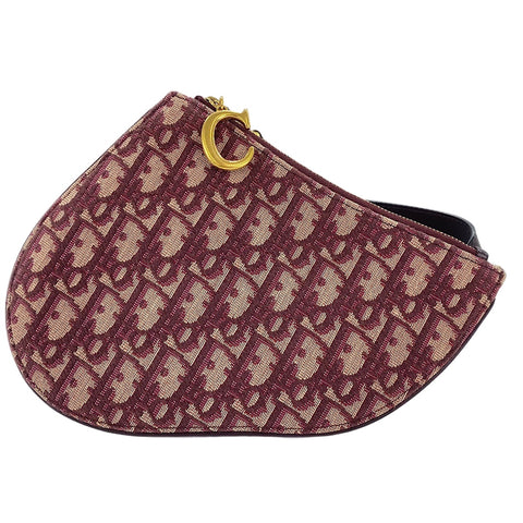 Christian Dior Trotter Shoulder Bag wine-red WS30507