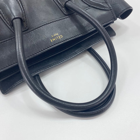 CELINE Luggage Micro Shopper Handbag black WS30509