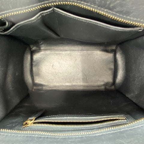 CELINE Luggage Micro Shopper Handbag black WS30509