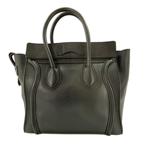 CELINE Luggage Micro Shopper Handbag black WS30509