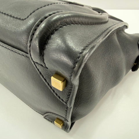 CELINE Luggage Micro Shopper Handbag black WS30509