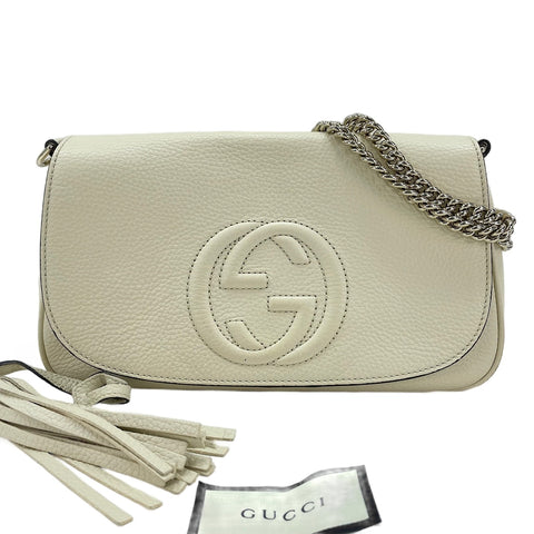 GUCCI Soho Shoulder Bag white WS30511