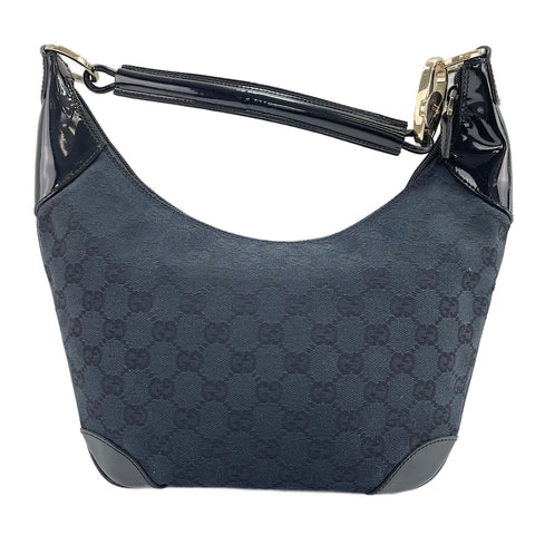 GUCCI Half moon Handbag black WS30514