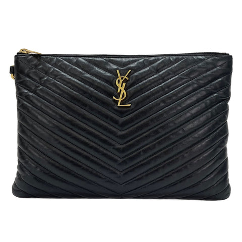 YVES SAINT LAURENT V-stitch, Cassandra Clutch bag black WS30518