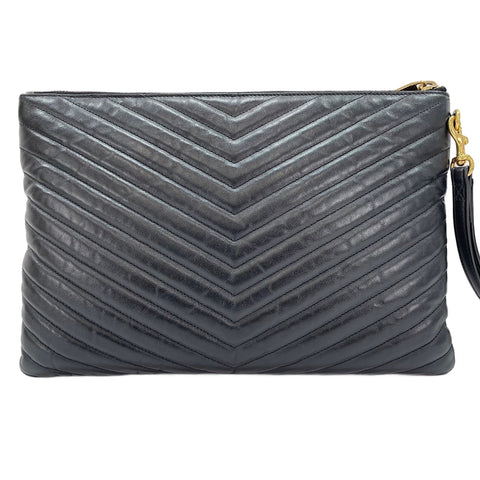 YVES SAINT LAURENT V-stitch, Cassandra Clutch bag black WS30518