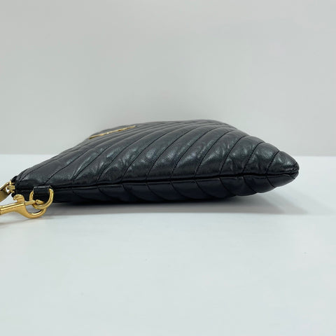 YVES SAINT LAURENT V-stitch, Cassandra Clutch bag black WS30518