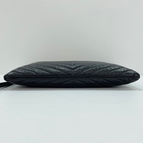 YVES SAINT LAURENT V-stitch, Cassandra Clutch bag black WS30518