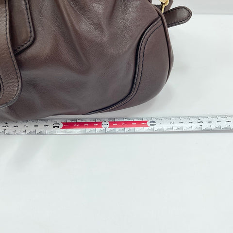 PRADA 2WAY Handbag Brown WS30521