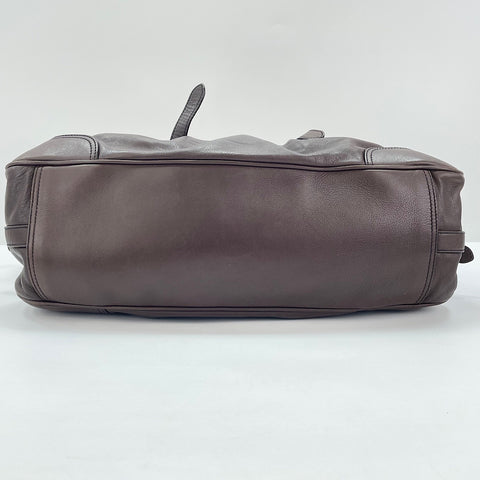 PRADA 2WAY Handbag Brown WS30521