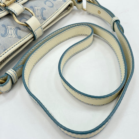CELINE Parimacadam Shoulder Bag blue WS30532
