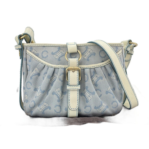 CELINE Parimacadam Shoulder Bag blue WS30532