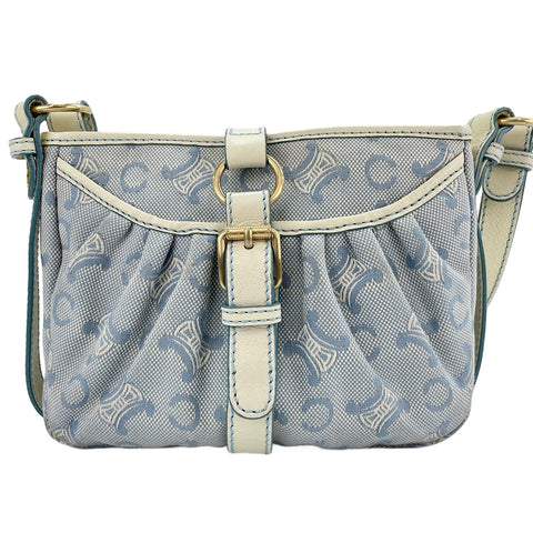 CELINE Parimacadam Shoulder Bag blue WS30532