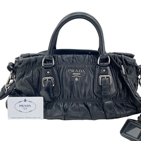 PRADA 2WAY Shoulder Bag black WS30533
