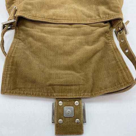 FENDI Mamma Bucket Shoulder Bag Brown WS30537