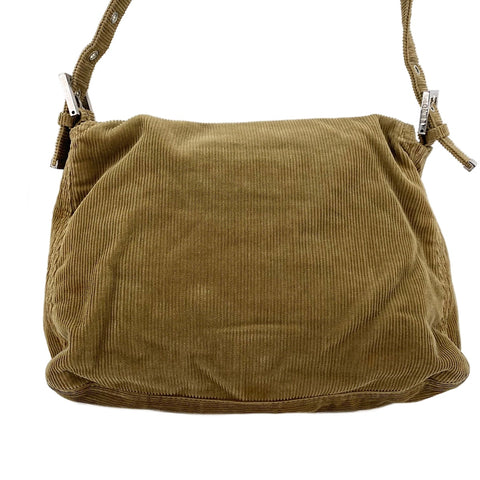 FENDI Mamma Bucket Shoulder Bag Brown WS30537