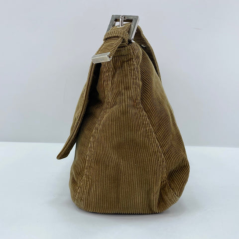 FENDI Mamma Bucket Shoulder Bag Brown WS30537
