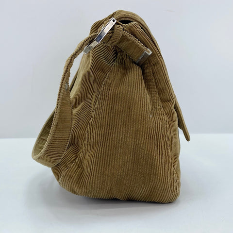 FENDI Mamma Bucket Shoulder Bag Brown WS30537