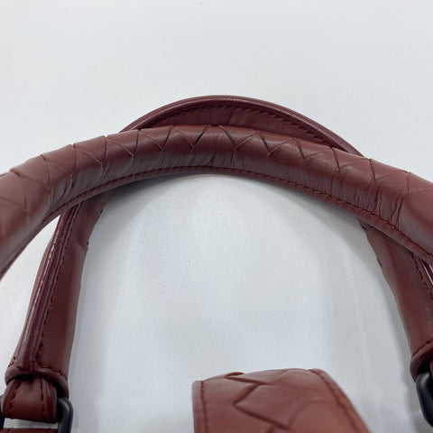 BOTTEGAVENETA INTRECCIATO Roma 2WAY Handbag wine-red WS30538