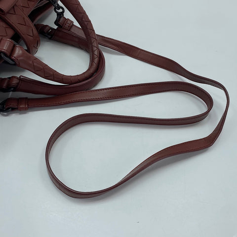 BOTTEGAVENETA INTRECCIATO Roma 2WAY Handbag wine-red WS30538