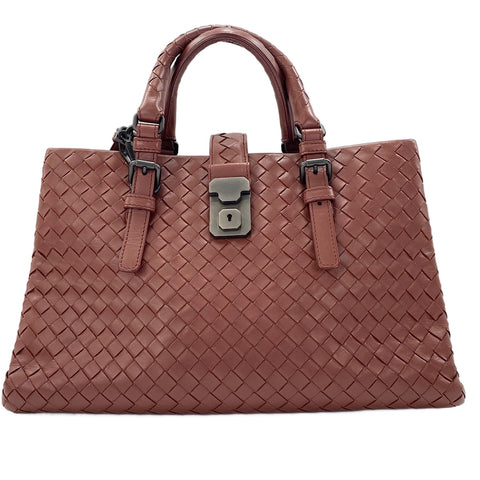 BOTTEGAVENETA INTRECCIATO Roma 2WAY Handbag wine-red WS30538